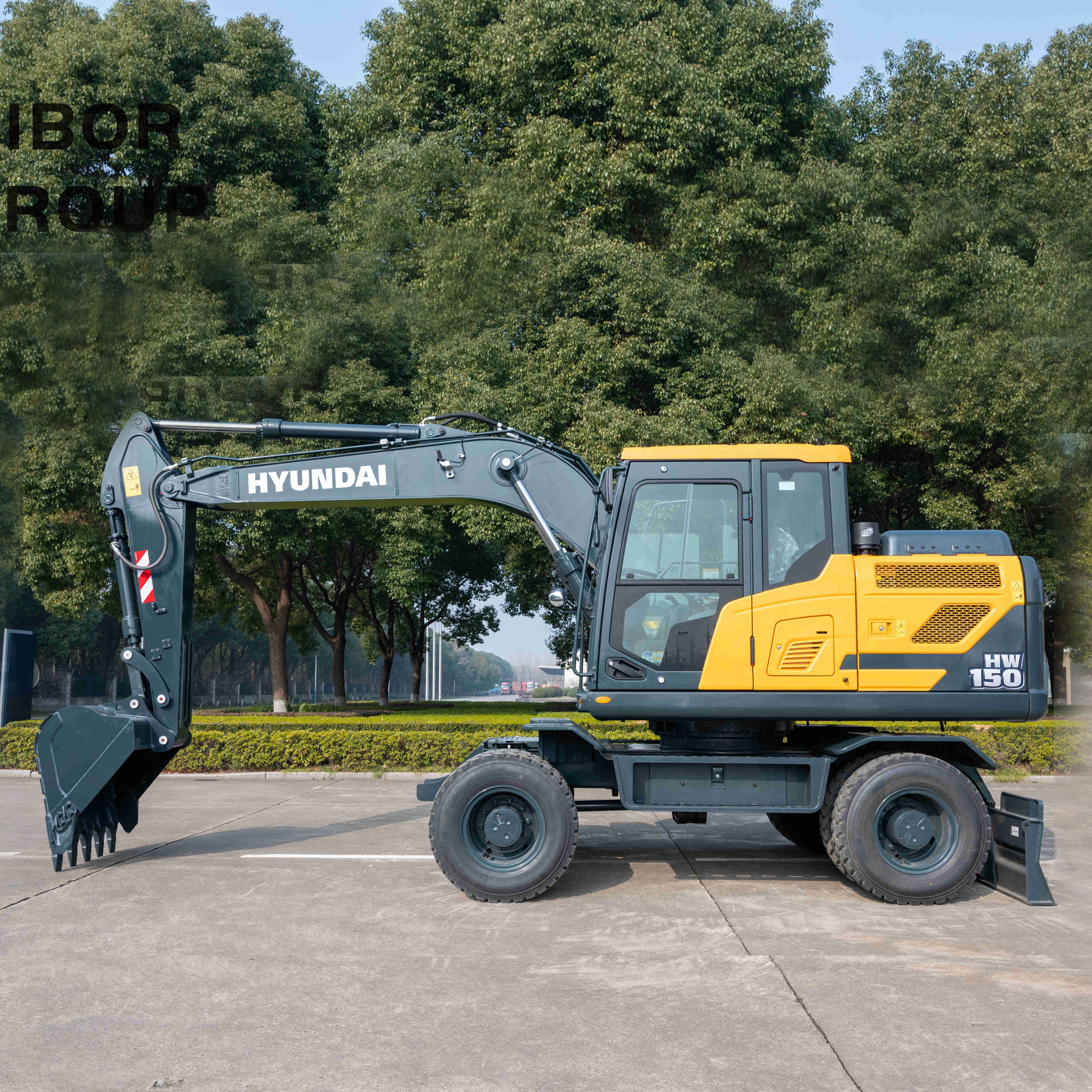 2023 98% New Original Hyundai HW150 Wheel Excavator Second Hand Hyundai 60 150 210 Wheel Excavator in Stpck for Sale